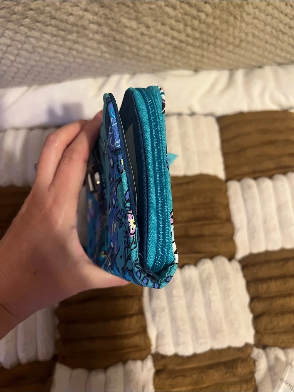 Vera Bradley RFID Turnlock Wallet in Peacock Garden NWTS!
